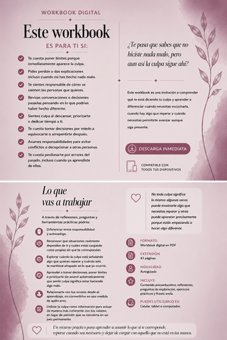 WORKBOOK Transforma tu relación con  la culpa