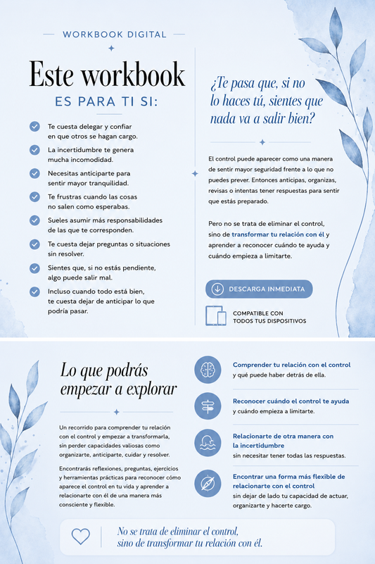 WORKBOOK Transforma tu relación con el control