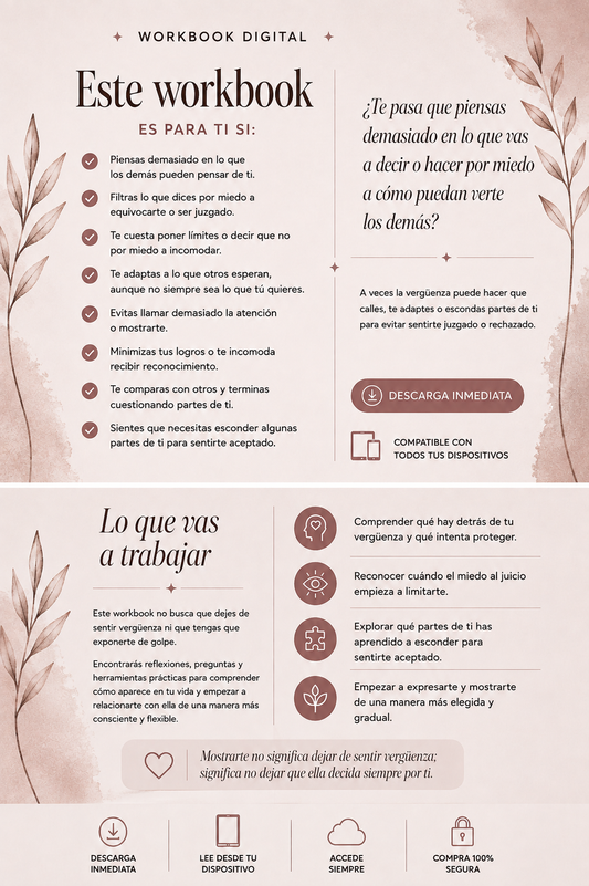 WORKBOOK Transforma tu relación con la Vergüenza