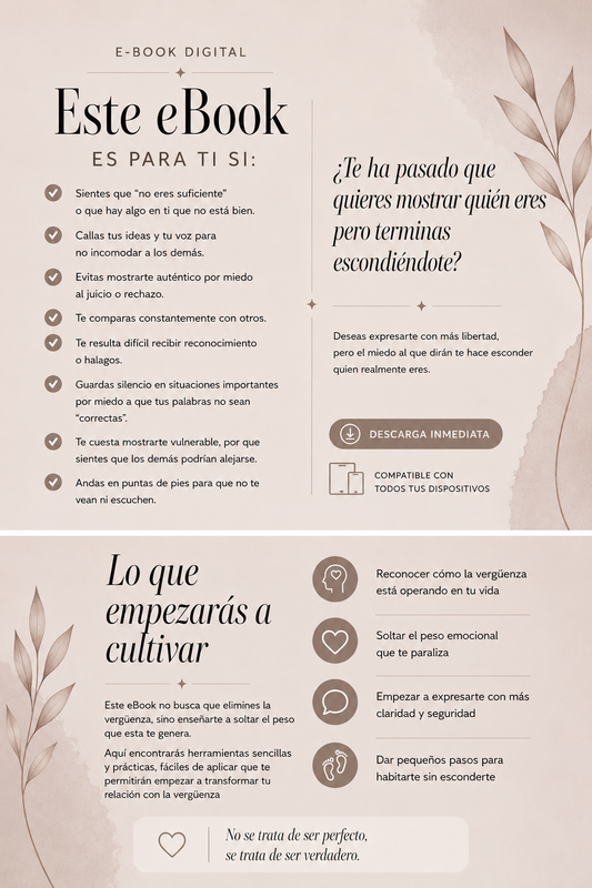 E-BOOK Transforma tu relación con la Vergüenza