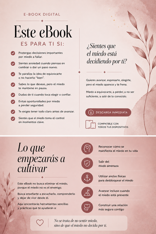 E-BOOK Transforma tu relación con el miedo