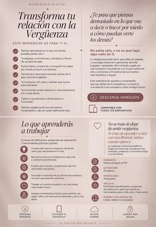 WORKBOOK Transforma tu relación con la Vergüenza