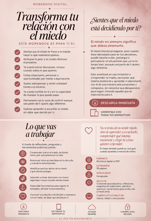 WORKBOOK Transforma tu relación con el miedo